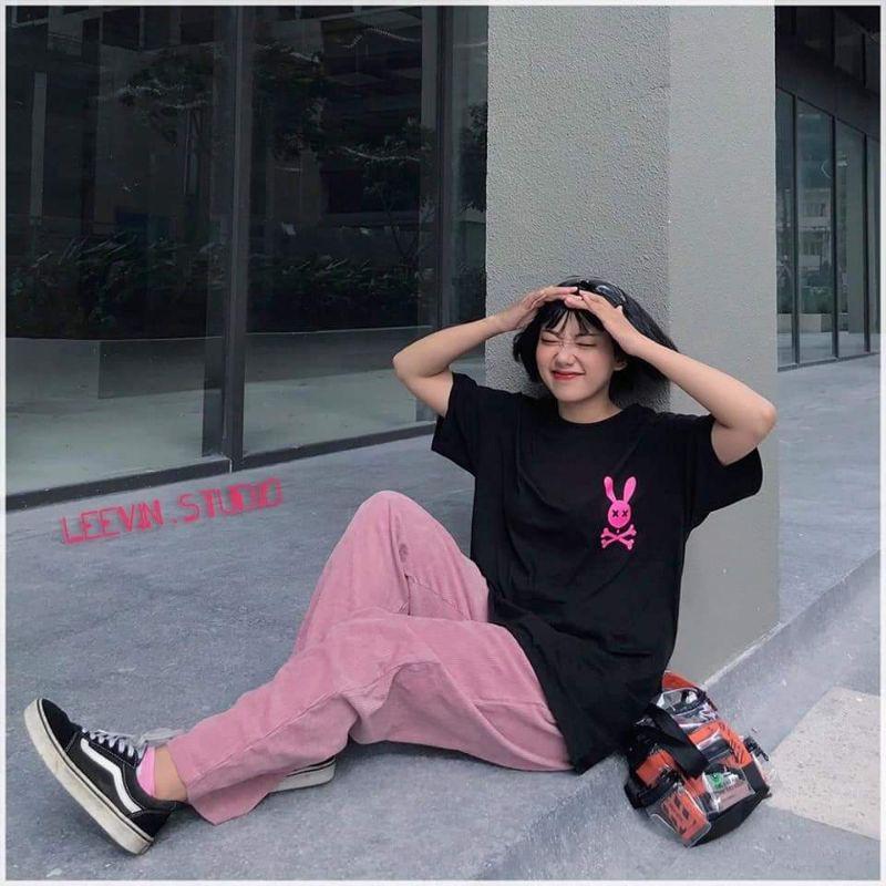 Áo thun tay lỡ Unisex, áo phông form rộng
