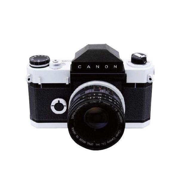 Mô hình giấy máy ảnh Canonn + Len FD 50mm 1:1.8