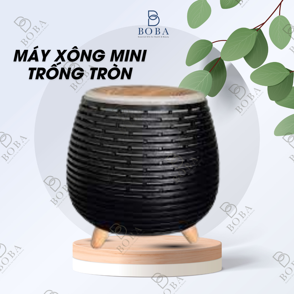 (HCM) Máy Xông Tinh Dầu Trống Mini, Tạo Hương Thơm, Trang Trí, Thư Giãn, Giảm Mùi, Thanh Lọc Không Khí - Bobashop