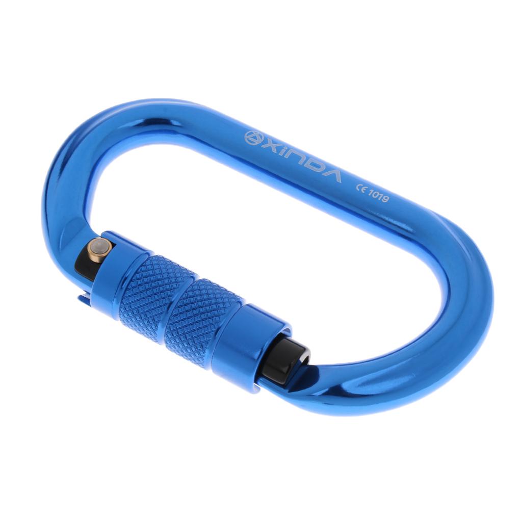 Carabiner Leo Núi Hình Bầu Dục 25KN Nhôm Tự động Khóa Carabiner