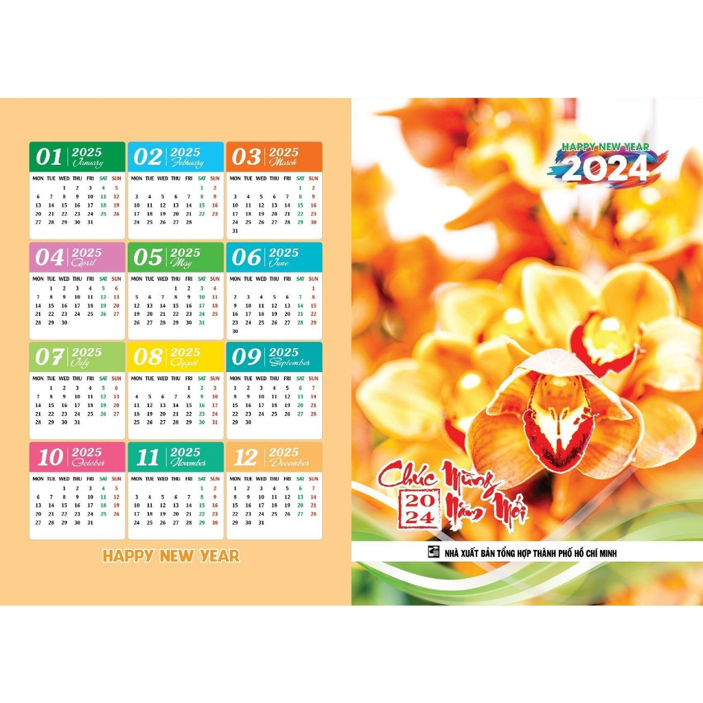 Bộ Combo 10 Lịch Túi Năm 2025 - Ất Tỵ