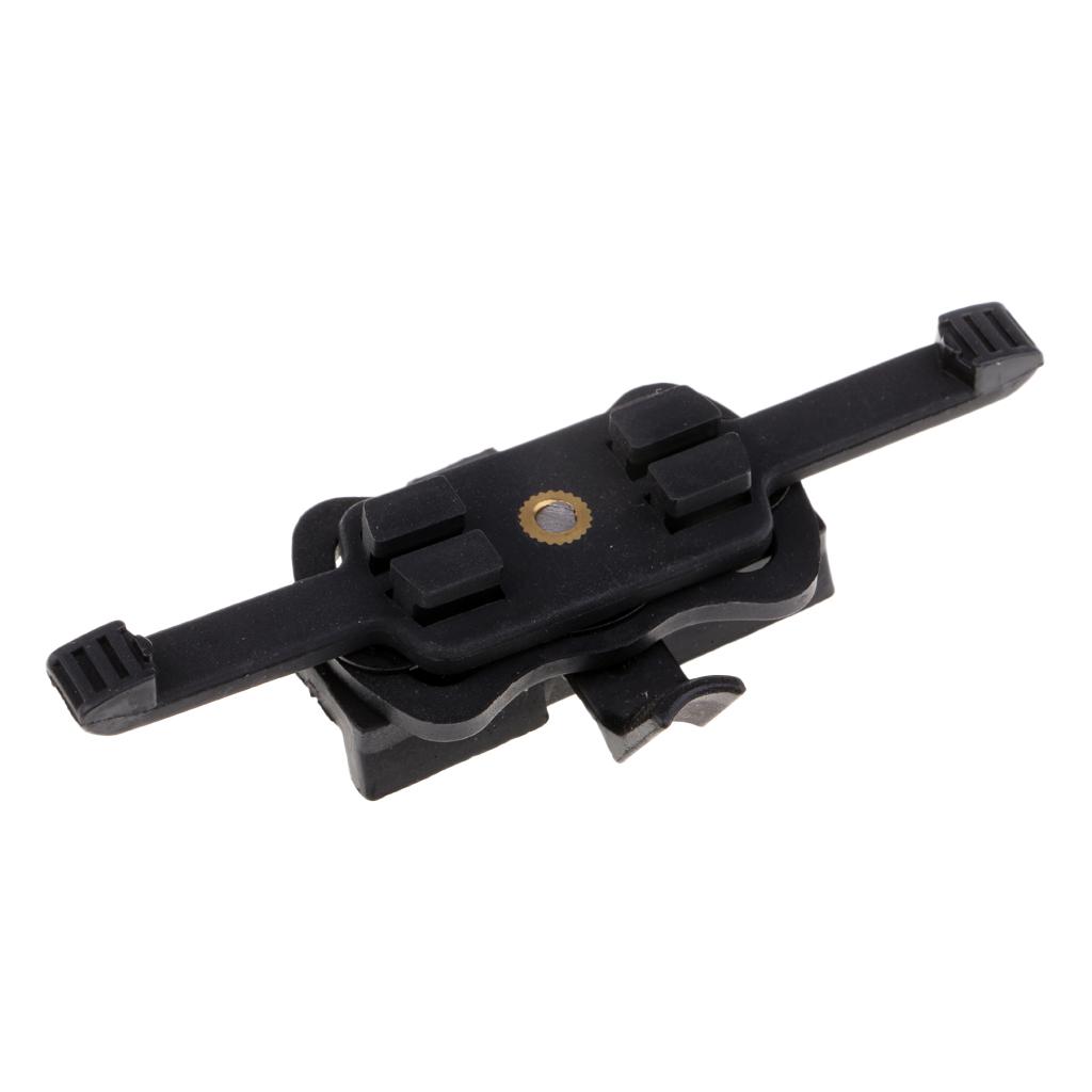 Tactical Helmet Mount Adapter onto FAST Rail HD Camera Bracket Black
