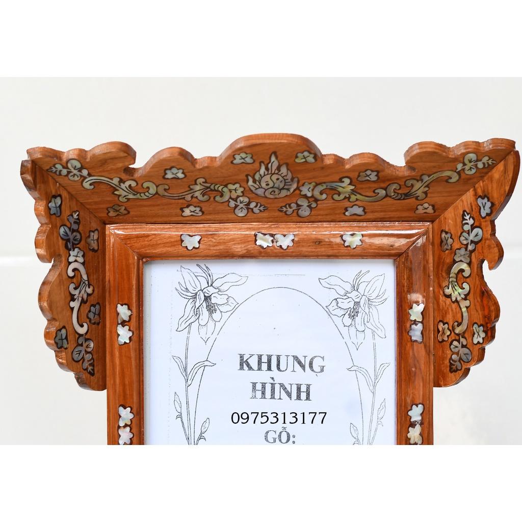 KHUNG HÌNH THỜ GỖ HƯƠNG 15 X 21