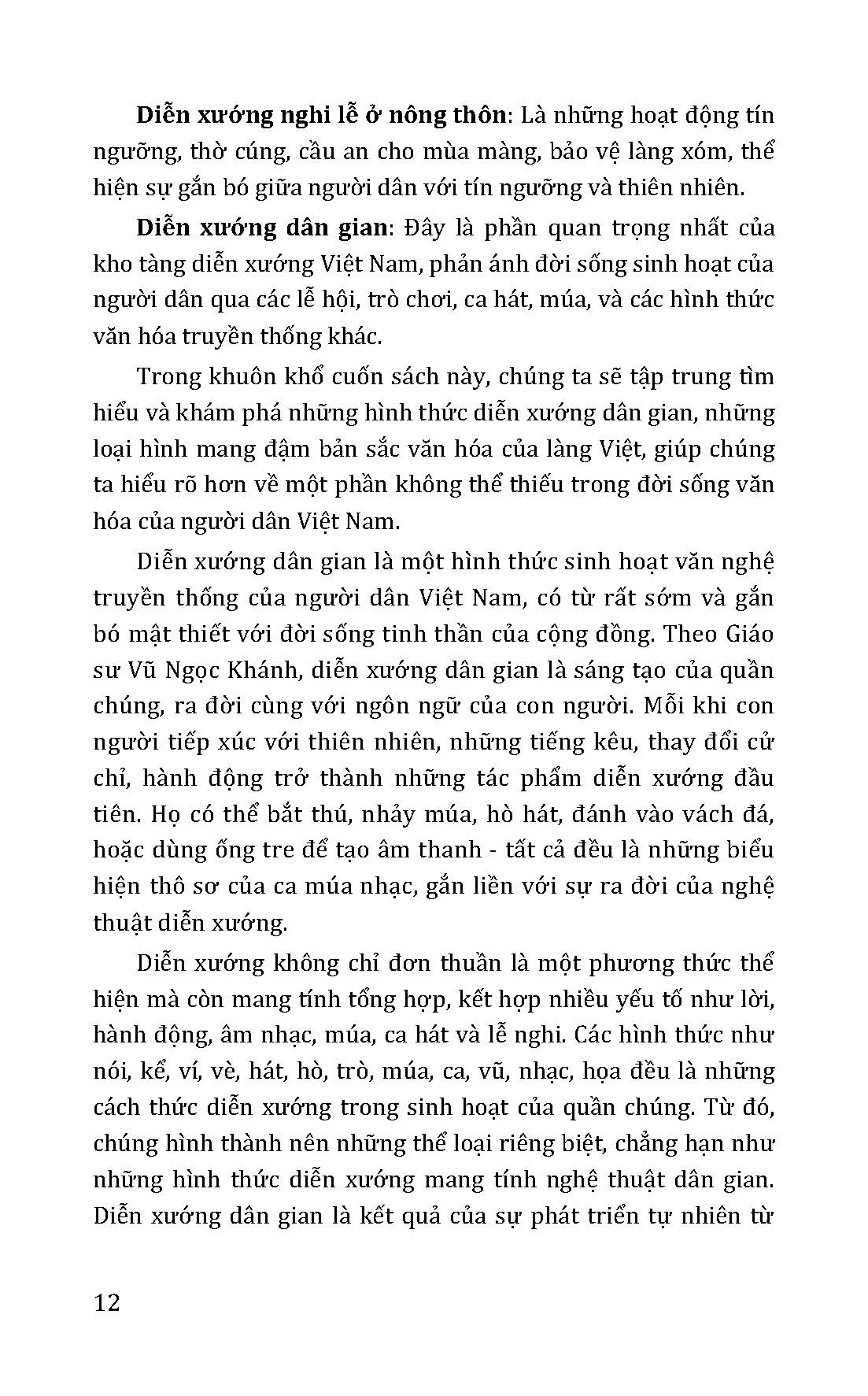 Diễn Xướng Dân Gian (Tủ Sách Văn Hoá Việt Nam)