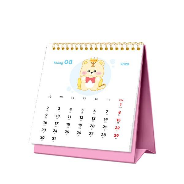 Lịch Bàn Mini - 12 Con Giáp