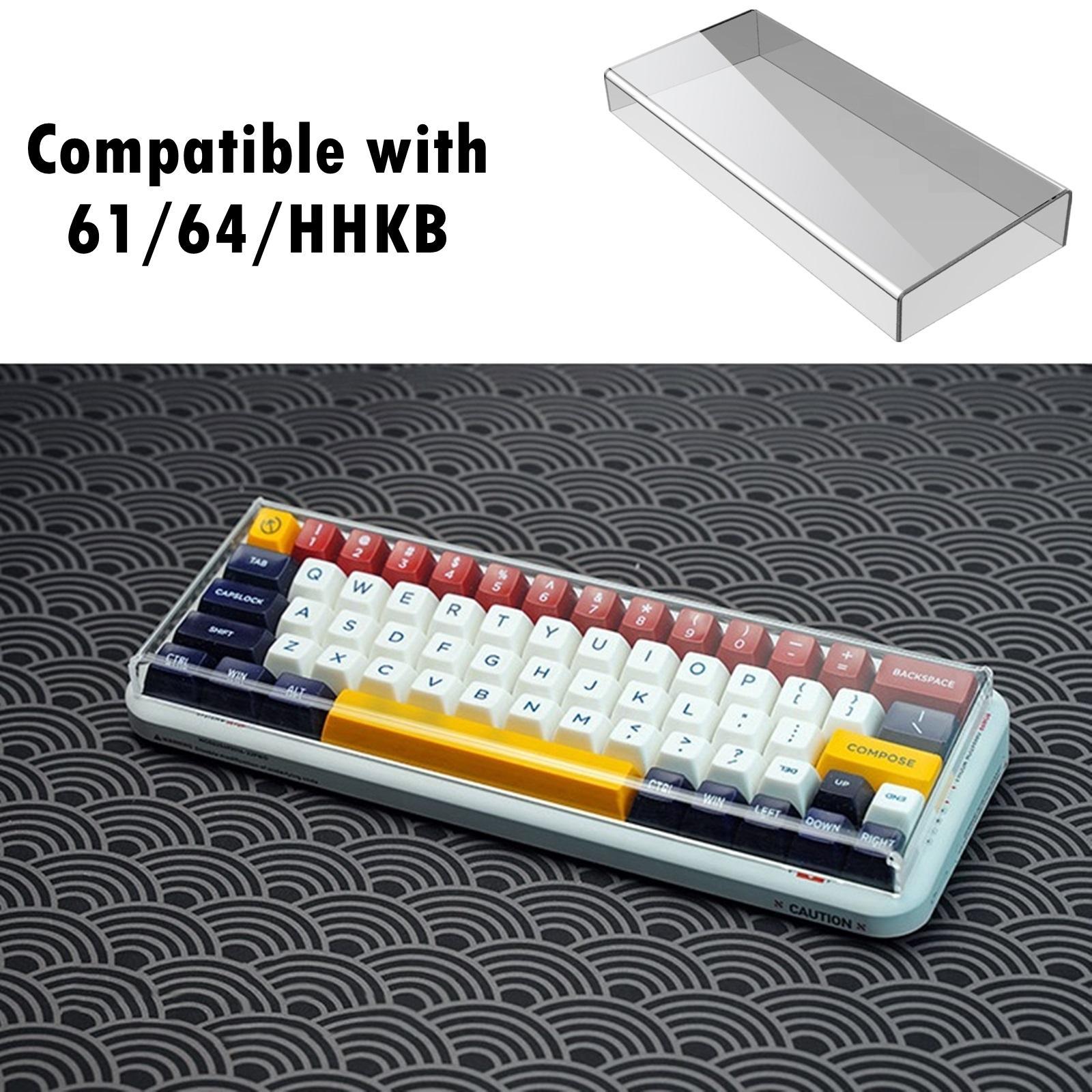 2PCS Mechanical Keyboard Dust Cover Transparent Easy to Use for Home Offices