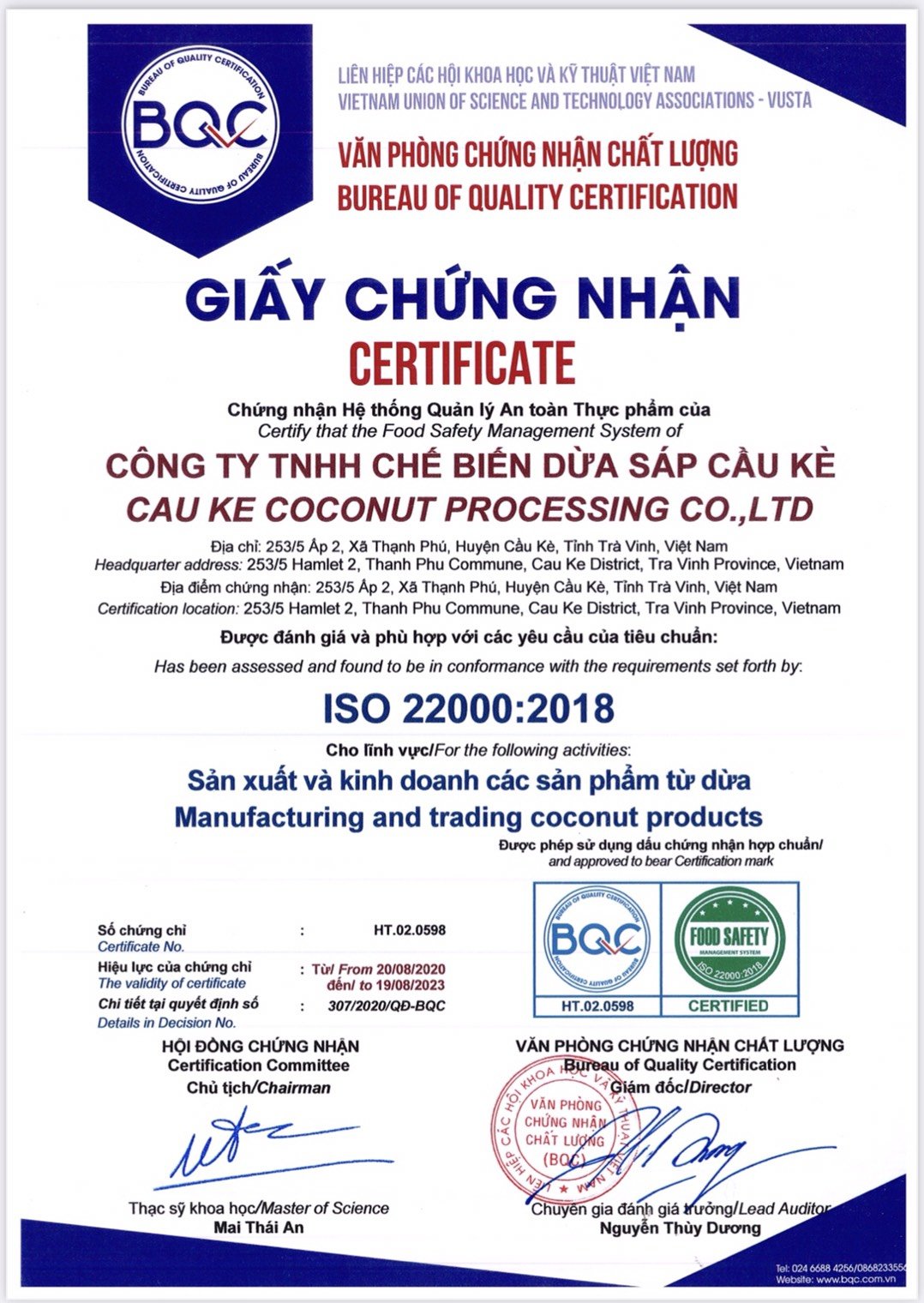 Kẹo dừa sáp Vicosap vị cacao 500g