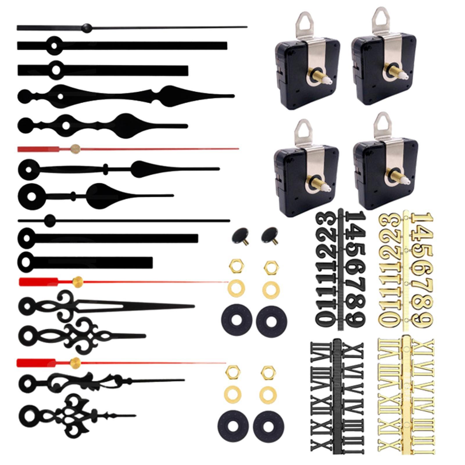 4x Quartz Wall Clock Movement Kit Repair Parts Motor Collectibles DIY