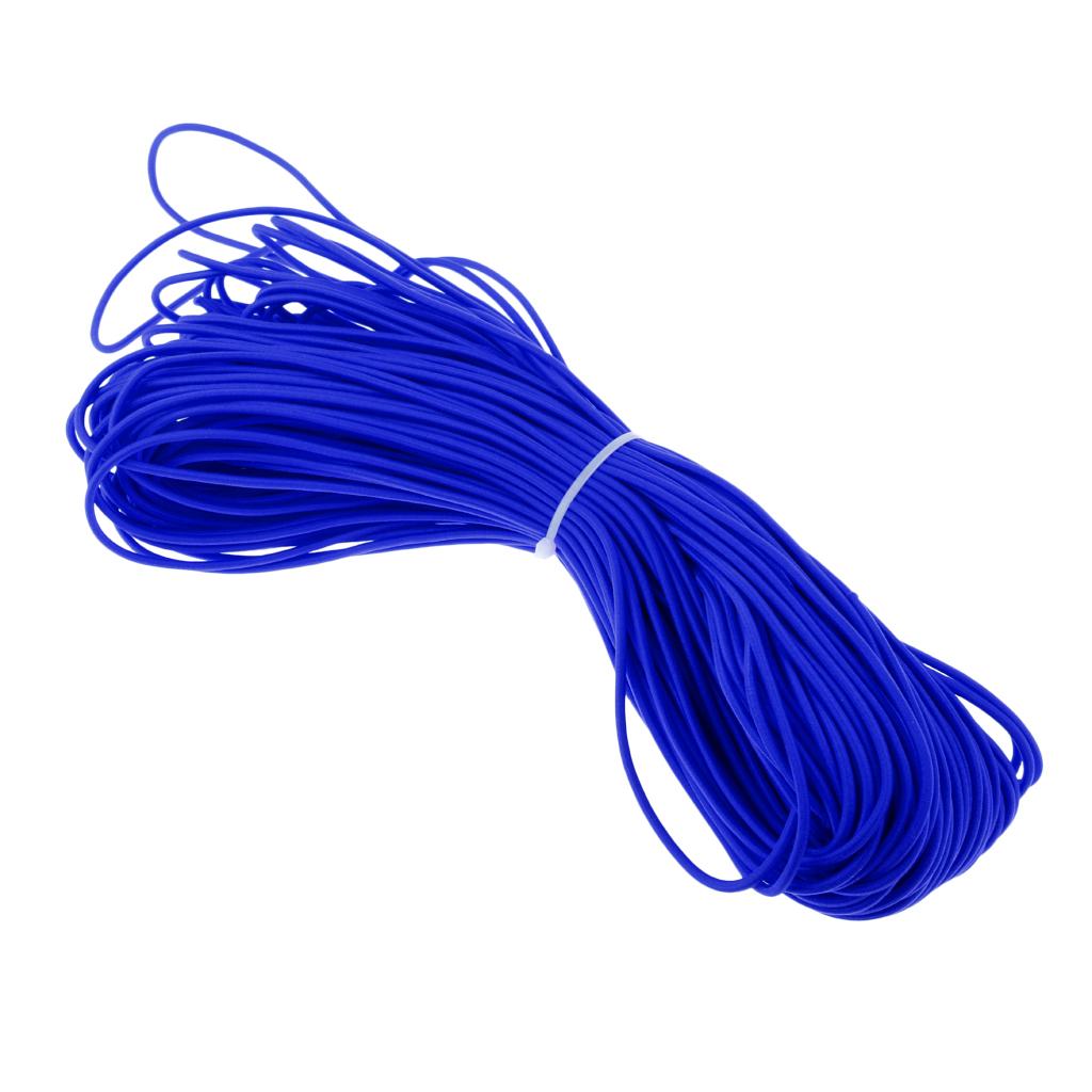 3mm Strong Elastic Round Bungee Rope Shock Cord Tie Down Boats Trailers Roof Rack 100m 50m 30m 20m 10m 5m 2m 1m 0.5m - Various Colors