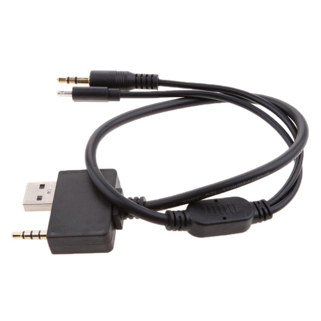 Car 3.5mm Male AUX Audio Interface Adapter Cable for for