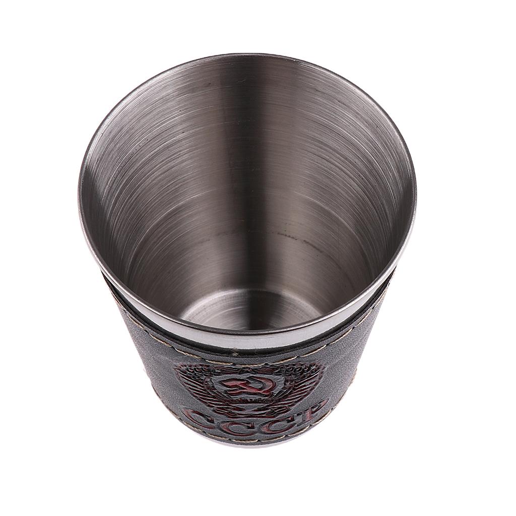 2Pcs Stainless Steel Wine Glass Wine Cup