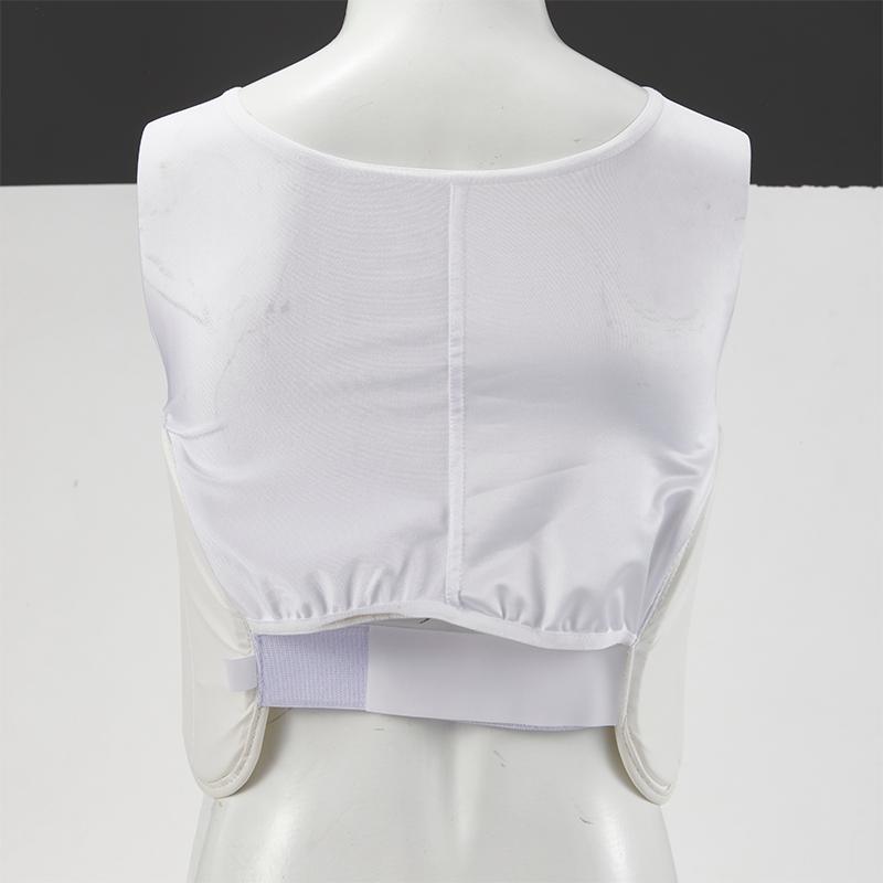 Trẻ em trưởng thành trẻ em pu taekwondo karate bảo vệ ngực bodygear vest bảo vệ quyền anh ta Thiết bị bảo vệ karate bảo vệ vú Color: White Size: XL