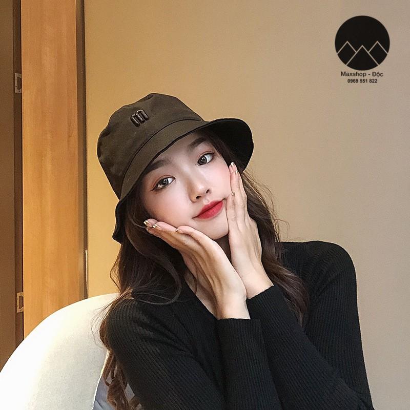 Mũ bucket ulzzang chữ M dày dặn form chuẩn