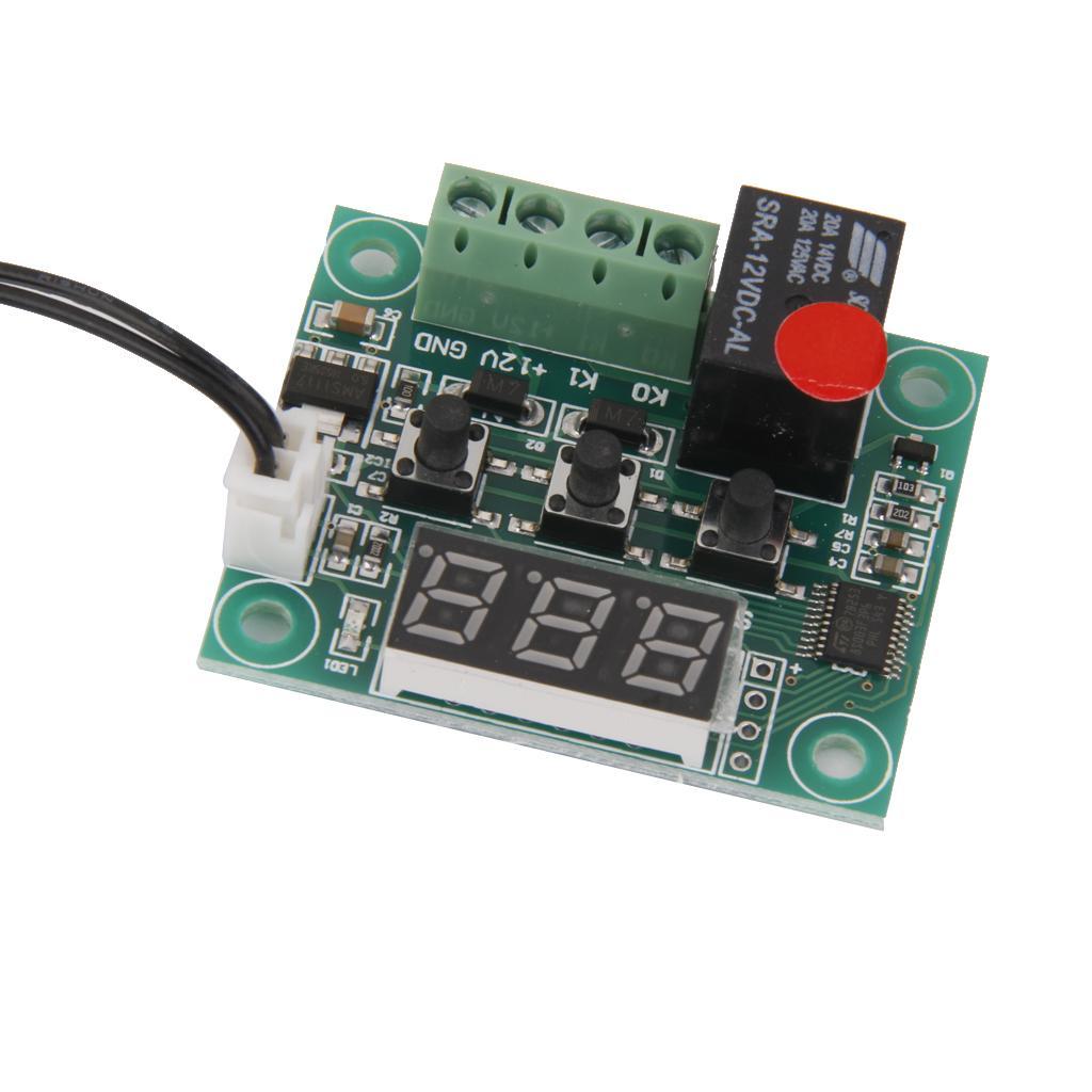 4 Pieces W1209 Digital Thermostat Temperature Control Switch Sensor Module