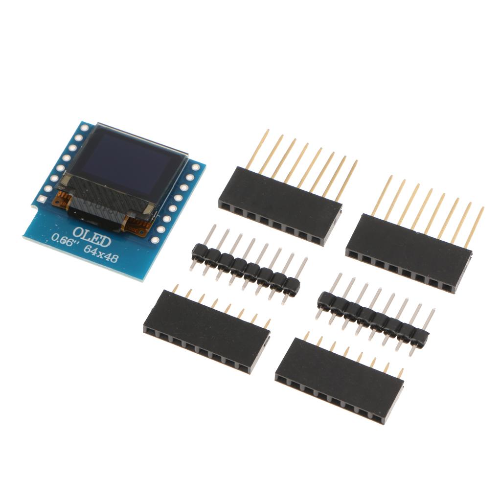 Mini SSD1306 0.66 IIC 64x48 OLED MÀN HÌNH LCD Màn Hình Hiển Thị LED MODULE cho Arduino