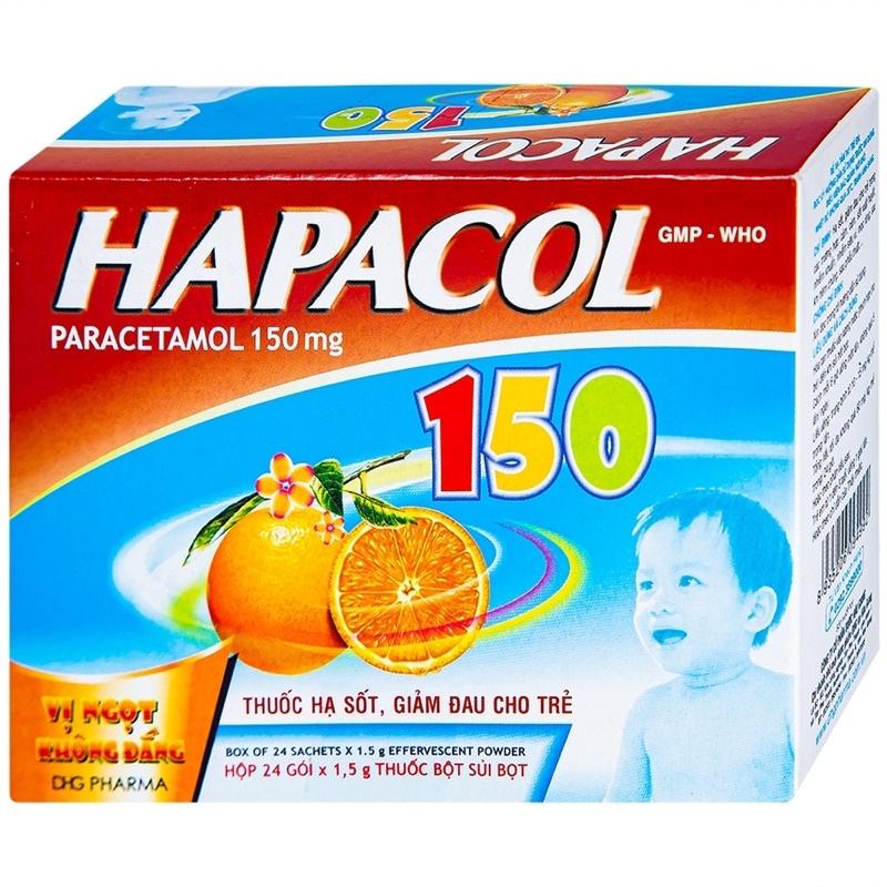 HAPACOL 150mg - HỘP 24 GÓI CHO BÉ TỪ 1-3 TUỔI