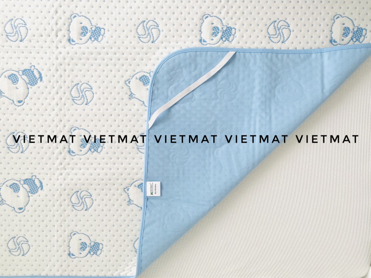 Combo 2 Tấm Lót Chống Thấm VIETMAT Màu Xanh