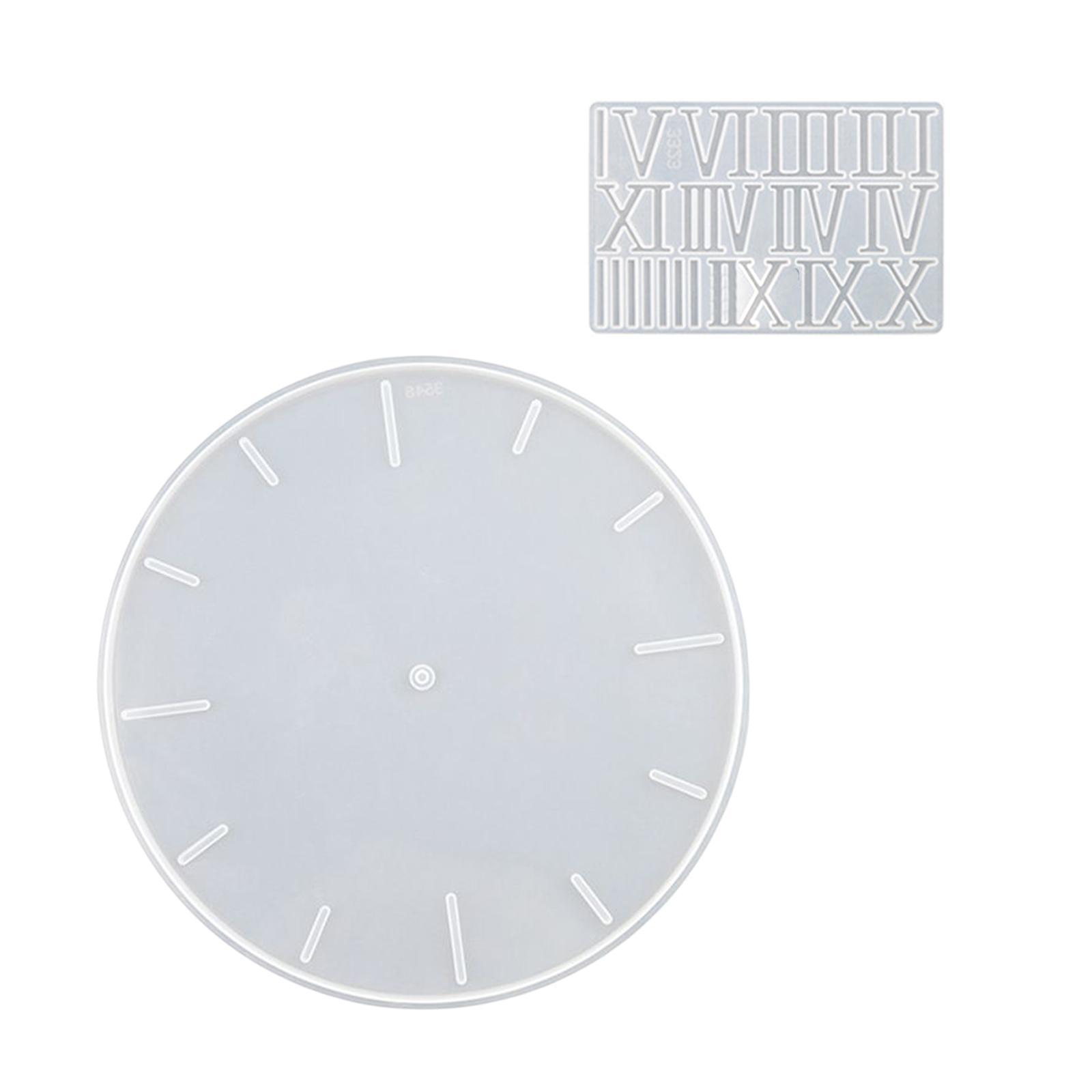 Alarm Clock Resin Casting DIY Epoxy Living Room Home Silicone Clock Mould