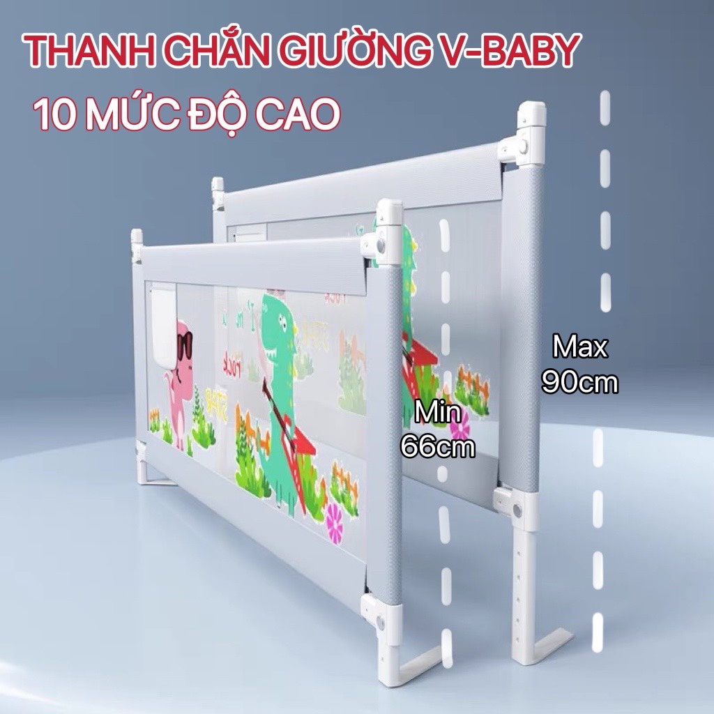 Thanh chặn giường cao cấp lắp ghép dễ dàng, thiết kế thông minh phù hợp mọi kích thước giường