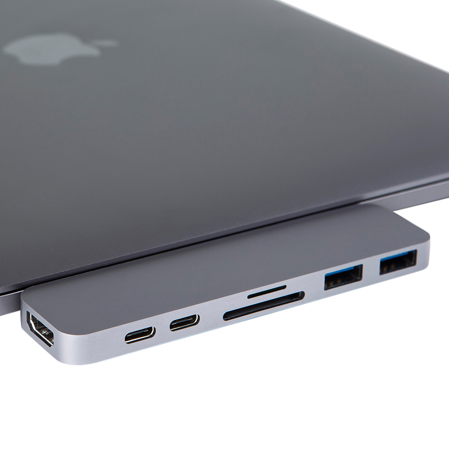 Cổng Chuyển Hyper HyperDrive Hub USB Type-C Dành Cho Macbook Pro 13", Macbook Pro 2016 / 2017 - Hàng Chính Hãng