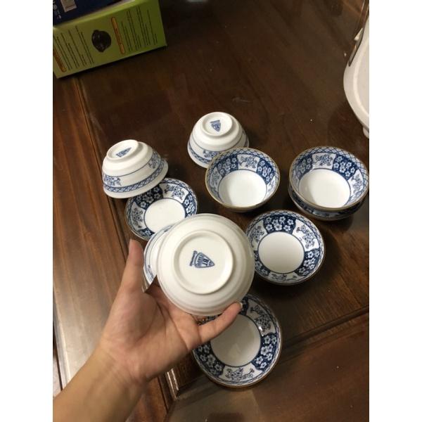 Xả Kho set 5 bát mắm ,muối bát tràng mã 1509