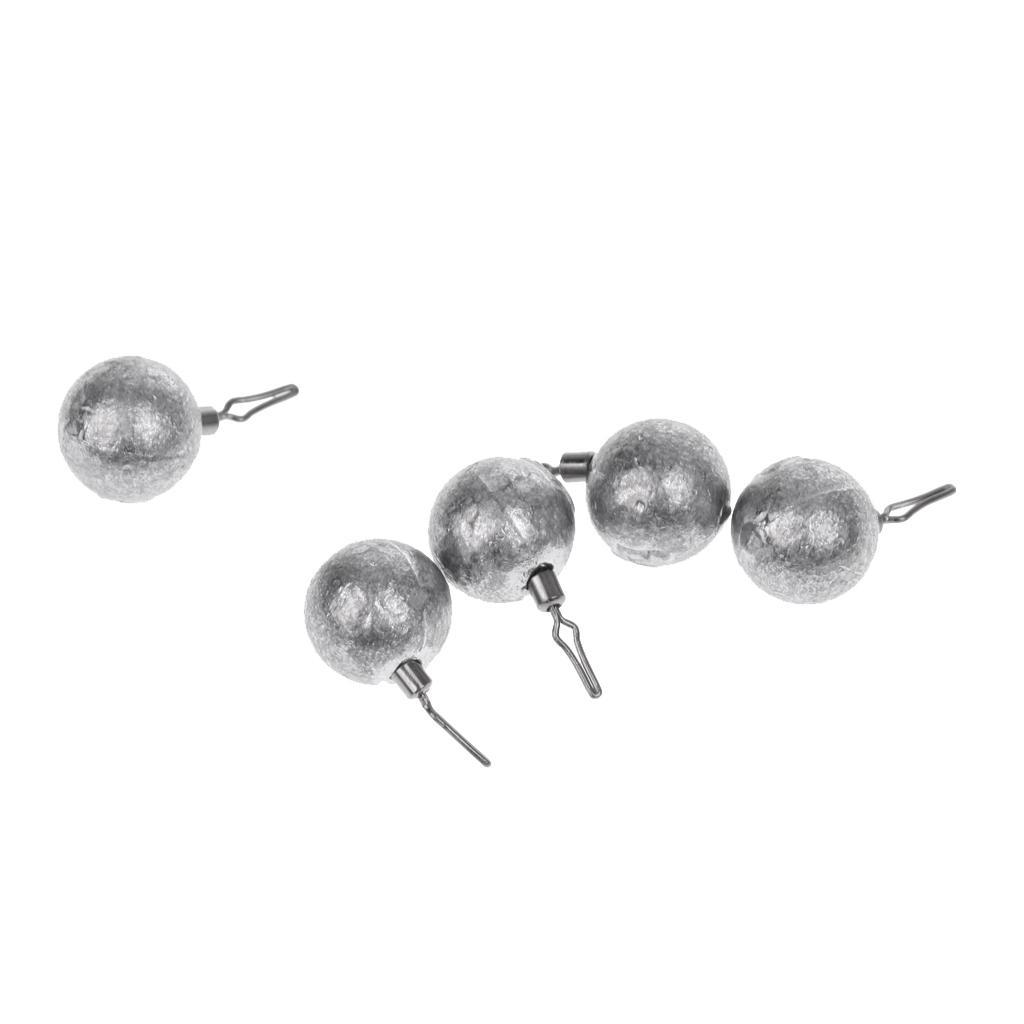 Lead Fishing Sinkers Lead Round Balls Weights Quick Insert Lead Sinker For Fishing Accessories
