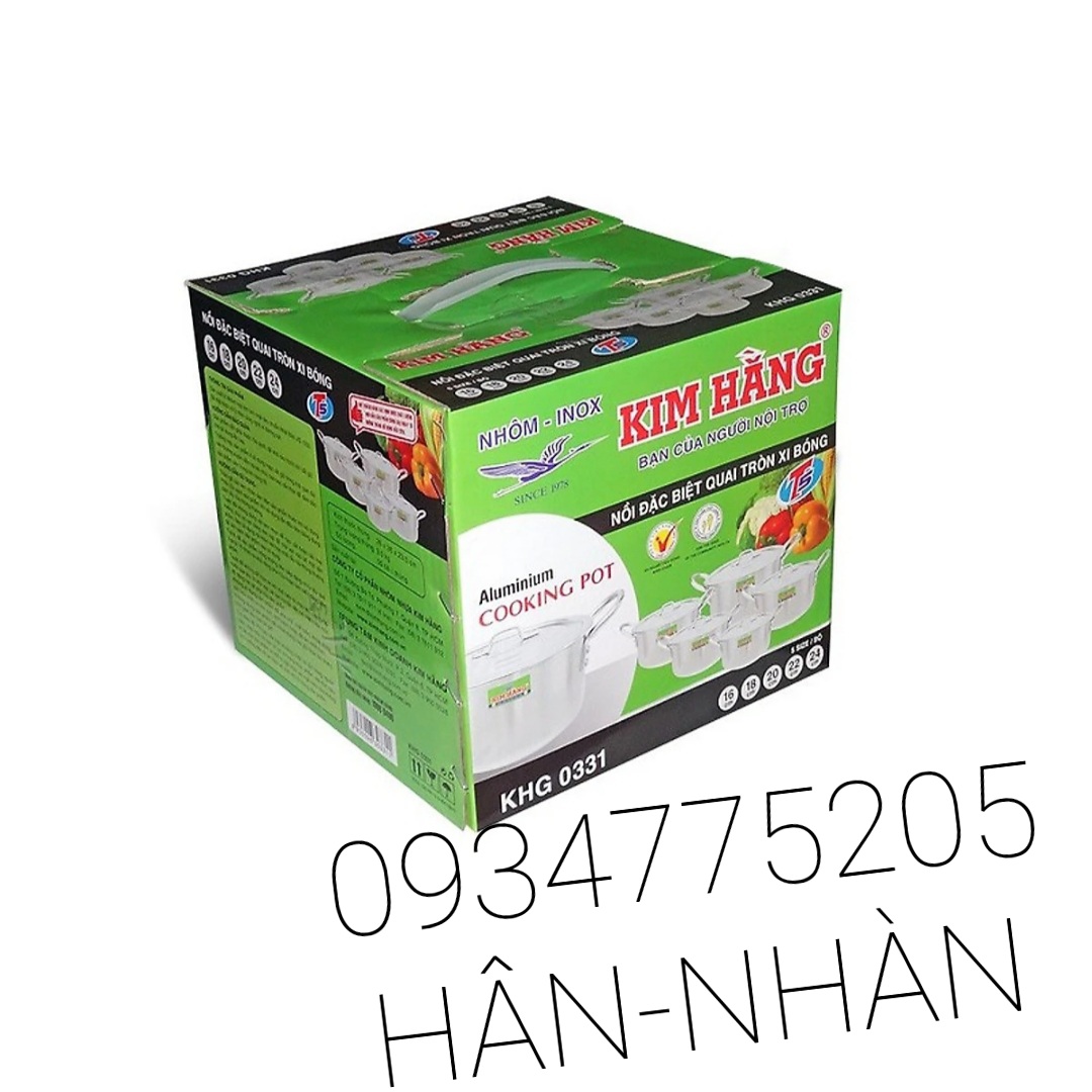 Nồi KIM HẰNG Bộ 5 xoong 16,18,20,22,24