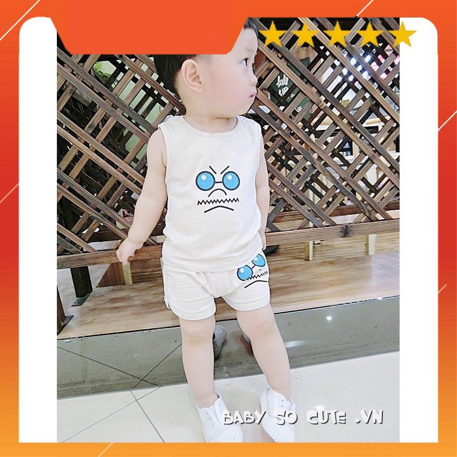 Bộ Đồ Cho Bé Bộ Hình Thú Cộc Tay Chất Cotton 100% Co giản 4 Chiều Siêu thấm hút mồ hôi