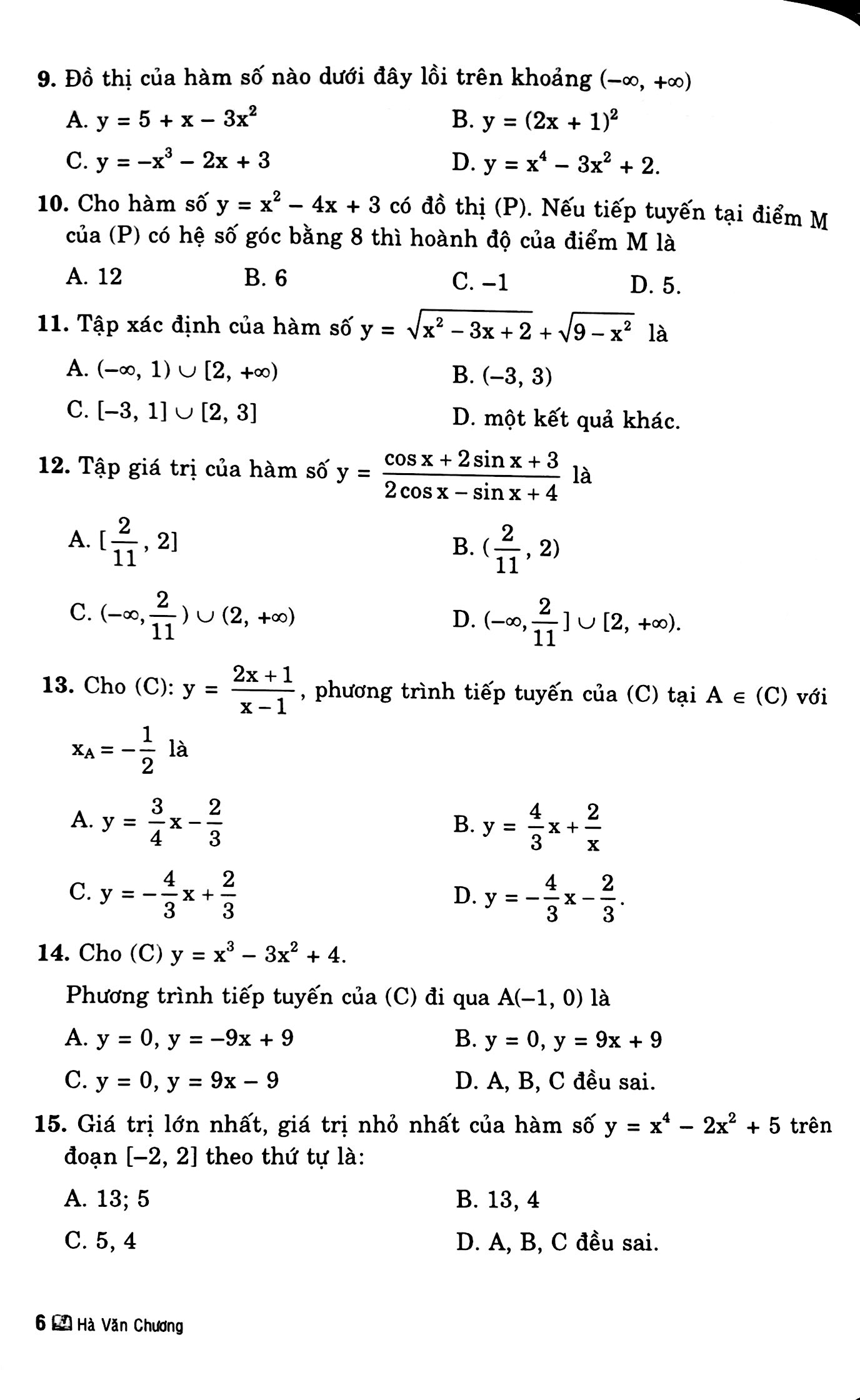 Giới Thiệu Đề Trắc Nghiệm Toán 12 (Luyện Thi Trung Học Phổ Thông)