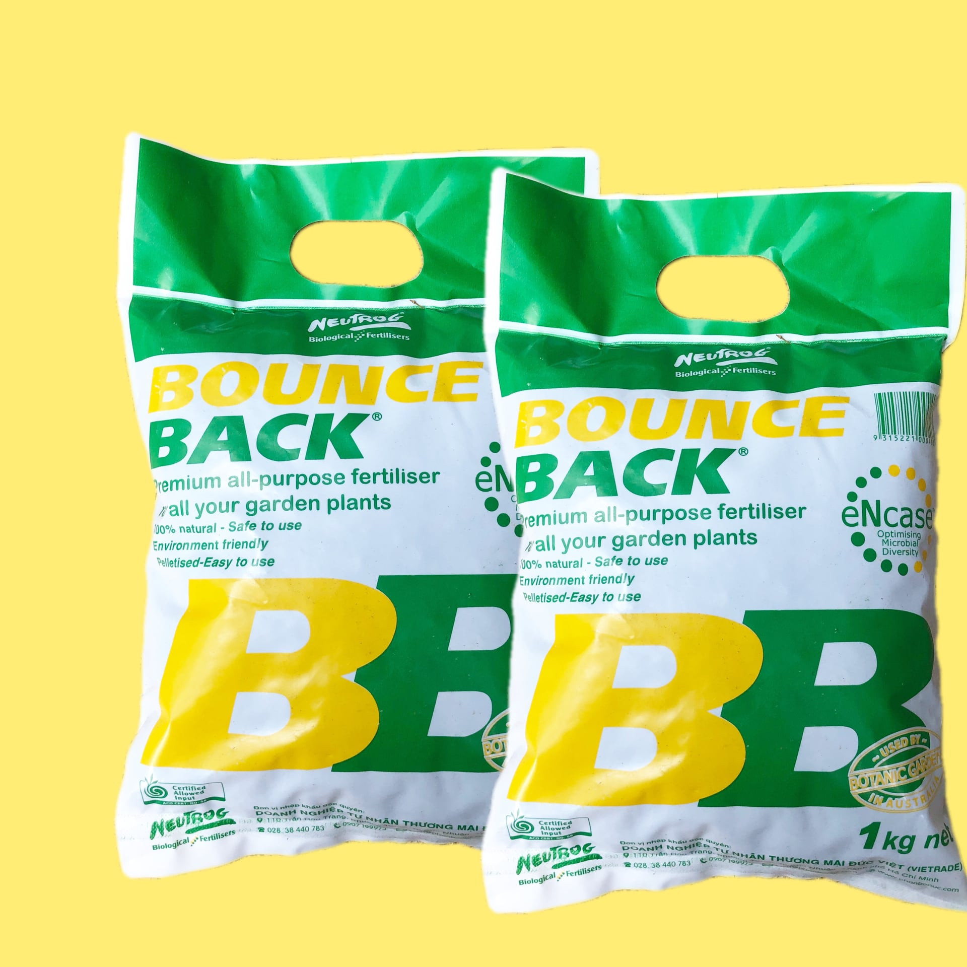 Phân bón hữu cơ đậm đặc dạng viên của Úc Bounce Back có bổ sung vi lượng