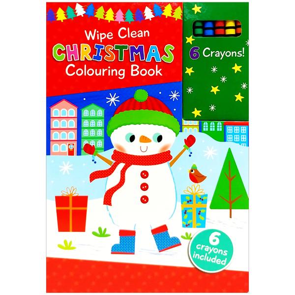 Wipe Clean Colouring Books - Snowman