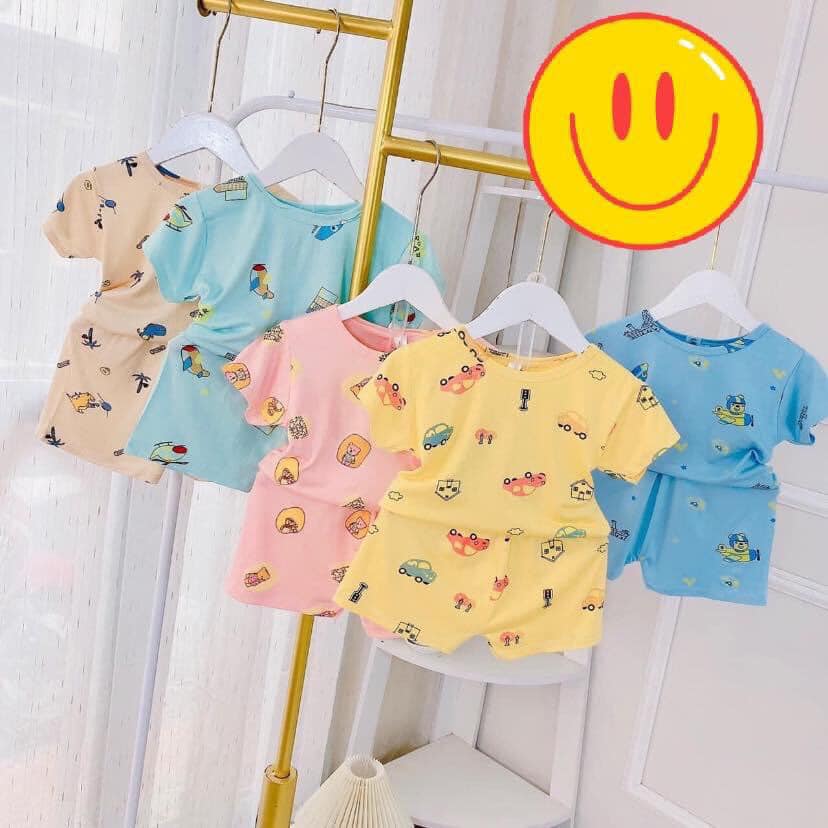 Set bộ thun lạnh Minky mom cộc tay chất đẹp cho bé