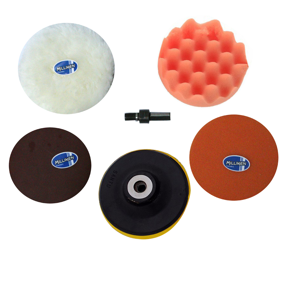 Bộ 5 Đánh Bóng 100mm + kèm đầu chuyển Milliken Tampe NL-3030