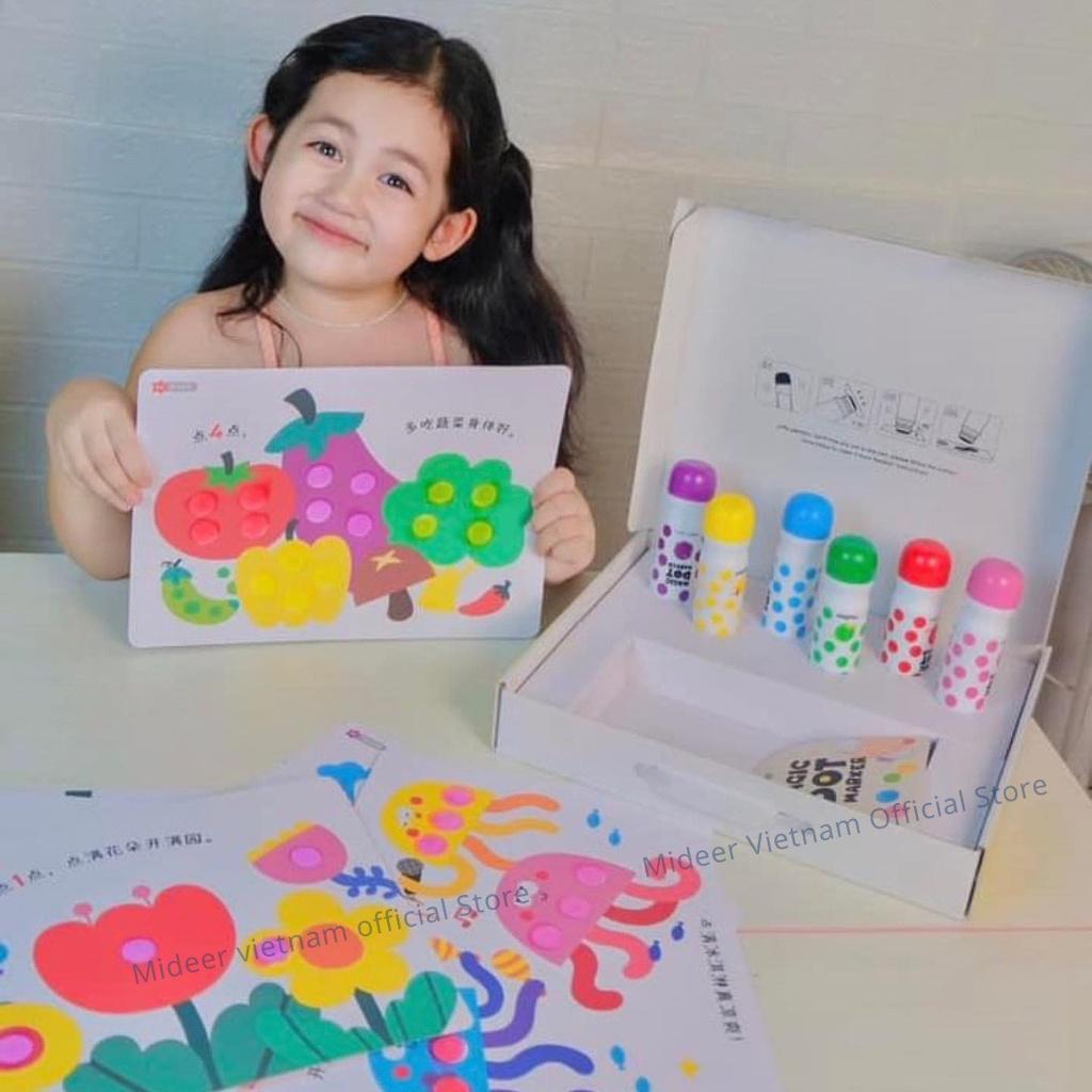 Bút chấm Dot ma thuật Mideer Magic Dot Marker cho bé 2,3,4,5 tuổi