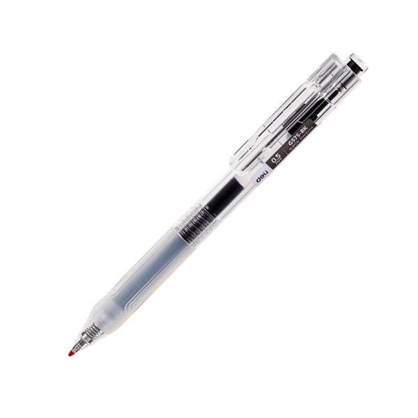 Bút Gel Deli Bấm Siêu Trơn Đen EG575-BK