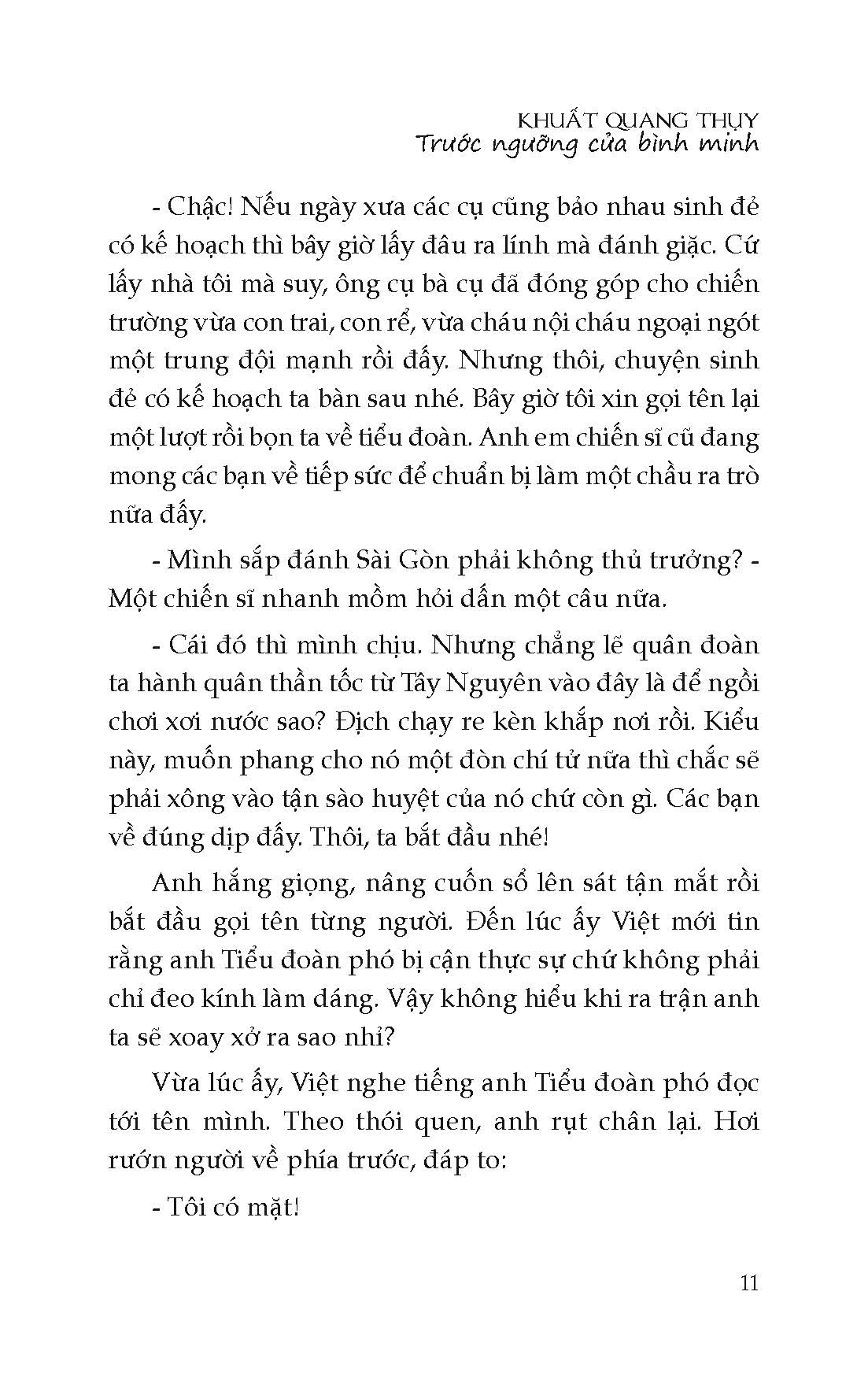 Trước Ngưỡng Cửa Bình Minh