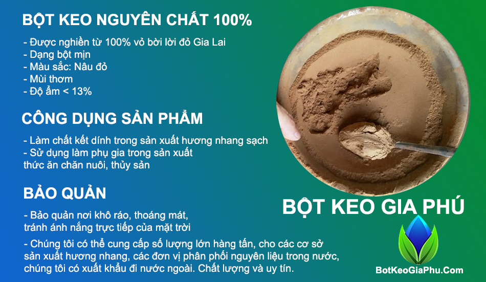 1kg bột keo bời lời làm nhang