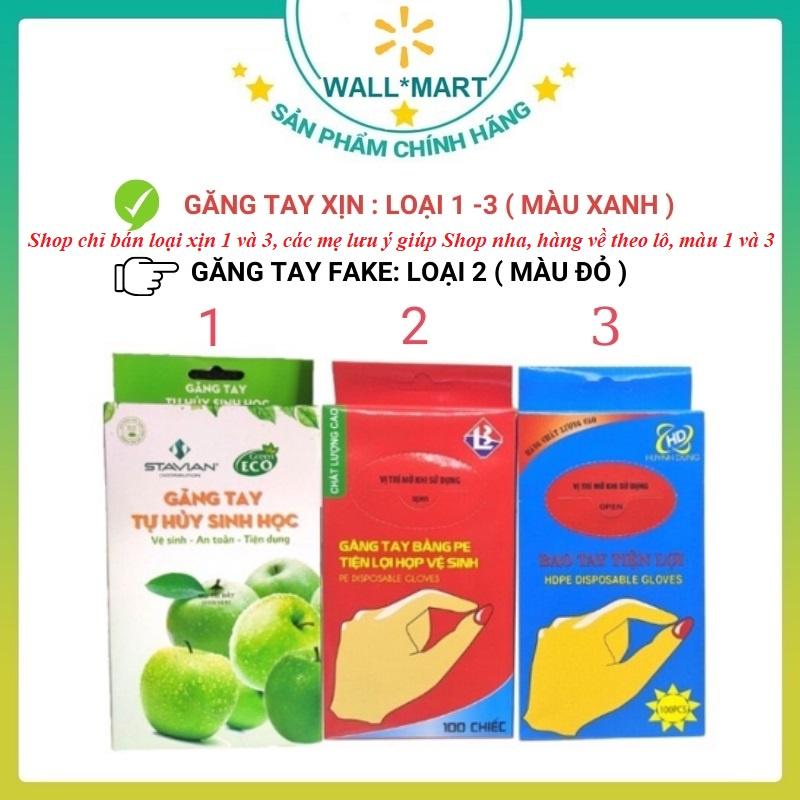 100c Găng tay tự hủy sinh học green eco 100gr WALLMART WM49