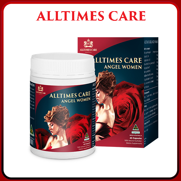 Thực phẩm bảo vệ sức khỏe hỗ trợ cải thiện nội tiết tố nữ ALLTIMES CARE ANGEL WOMEN - Hộp 60 viên