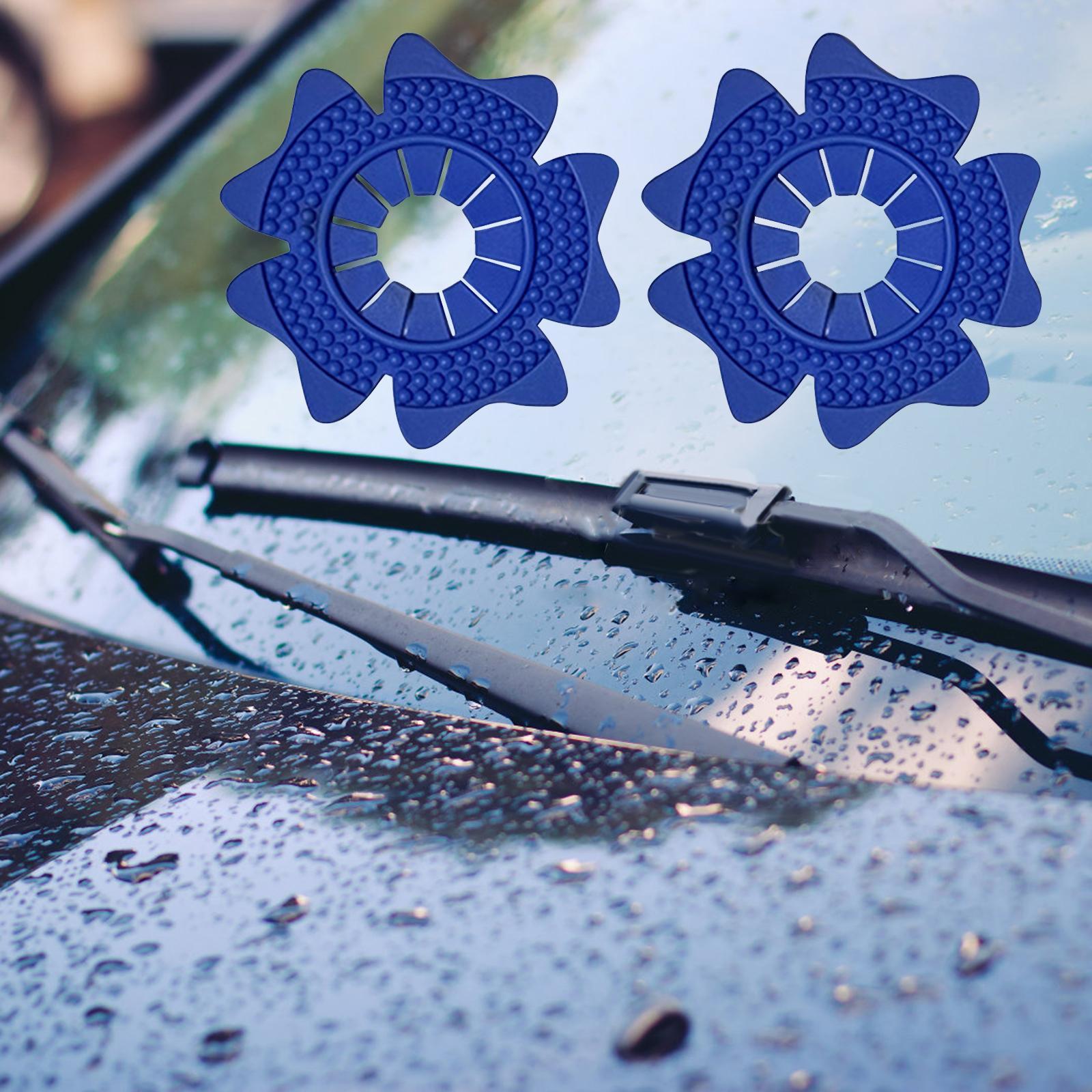 Car Windshield Wiper Arm Hole Protection Cover Blue Large
