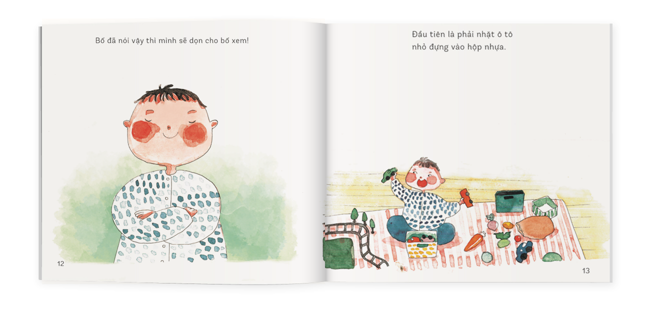 Sách Ehon Chúng Mình Lớn Rồi - Dọn Đồ Chơi Nào