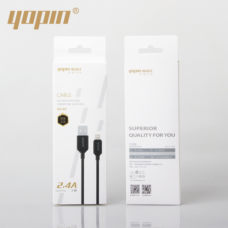 Dây Cáp Sạc Dành Cho iPhone, iPad, Cáp Lightning Apple YOPIN YE-EA03 - Hàng Nhập Khẩu