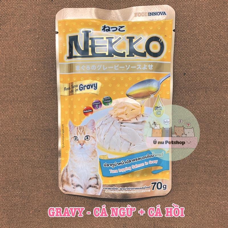 10 gói Pate thức ăn cho mèo NEKKO GRAVY