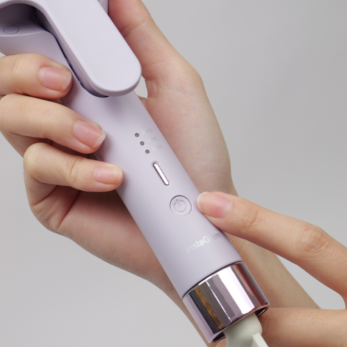 Máy Uốn Tóc Halio instaGlam Premium Hair Styler Tạo Xoăn Sóng Nước Hippie - Bóng Mượt x6 lần, Trục 28mm