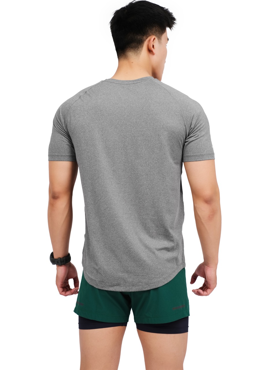 Áo Thun Thể Thao Chạy Bộ Nam MOTIVE Men Training T-Shirt - Màu xám