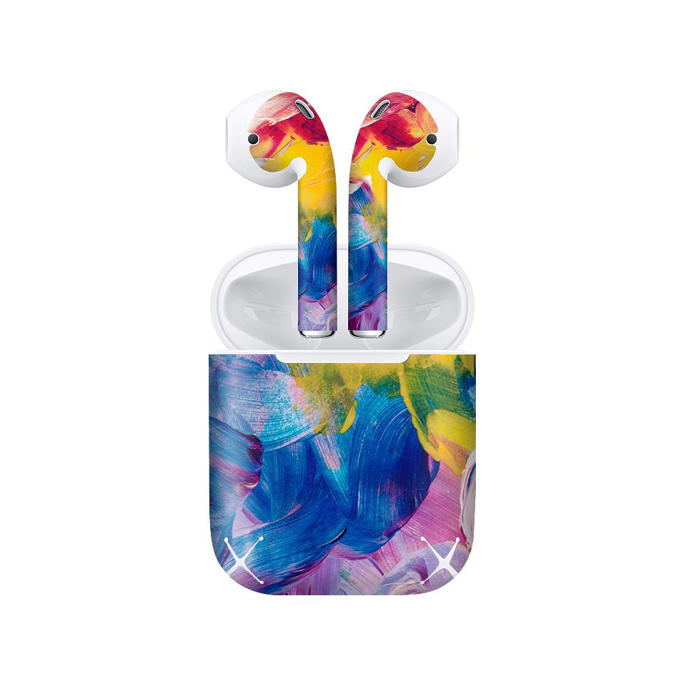 Miếng dán skin chống bẩn cho tai nghe AirPods in hình thiết kế - atk241