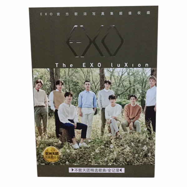 Photobook exo A5 nền xanh lá thiết kế độc đáo