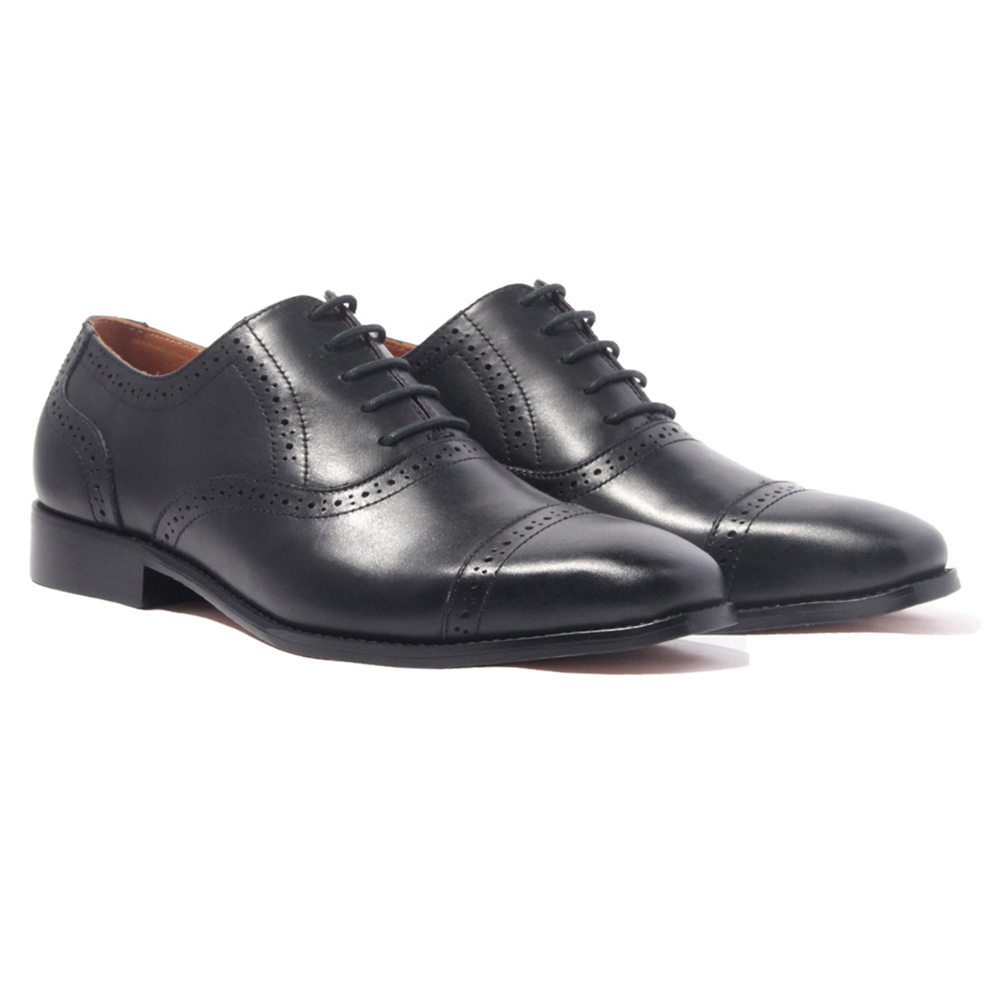 Giày Tây Oxford Banuli Nam Công Sở Da Bê Italian Dây Buộc H1CO1M1 (Da Mềm Dẻo, Đế Siêu nhẹ, Bảo Hành Trọn Đời)