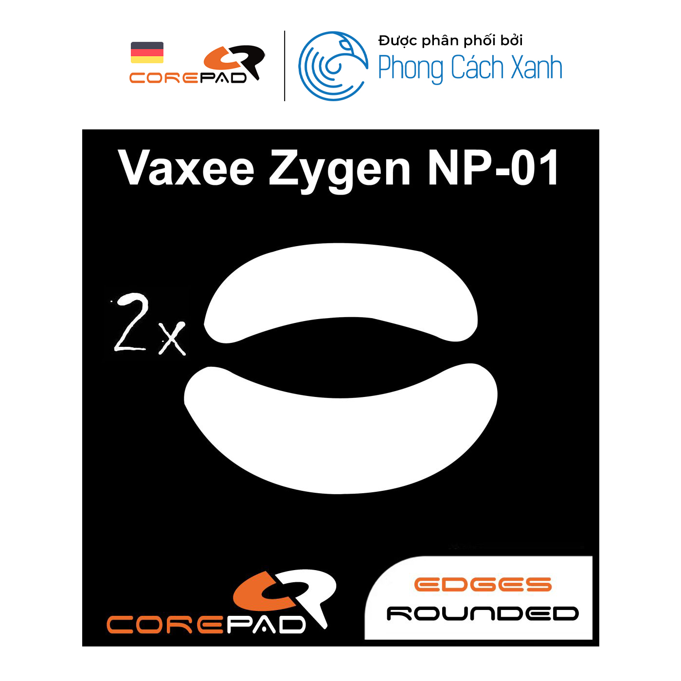 Feet chuột PTFE Corepad Skatez PRO Vaxee Zygen NP-01 / Vaxee Outset AX (2 bộ) - Hàng Chính Hãng