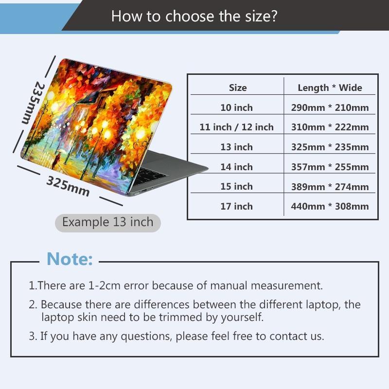 Phim dán họa tiết tranh vẽ sơn dầu cho máy tính xách tay Acer Asus Lenovo Dell MacBook